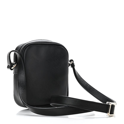 Versace Saffiano Small Medusa Messenger Bag Black 3 of 10
