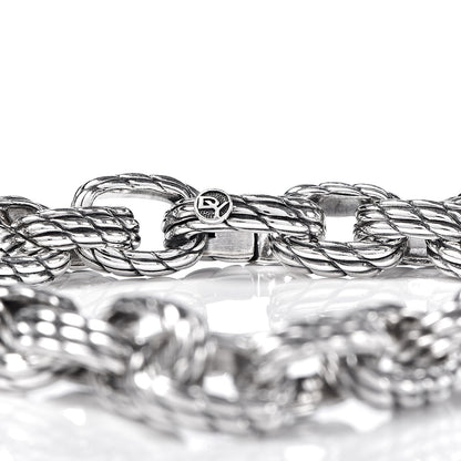 David Yurman Sterling Silver Men's Chain Link Bracelet 4 of 5