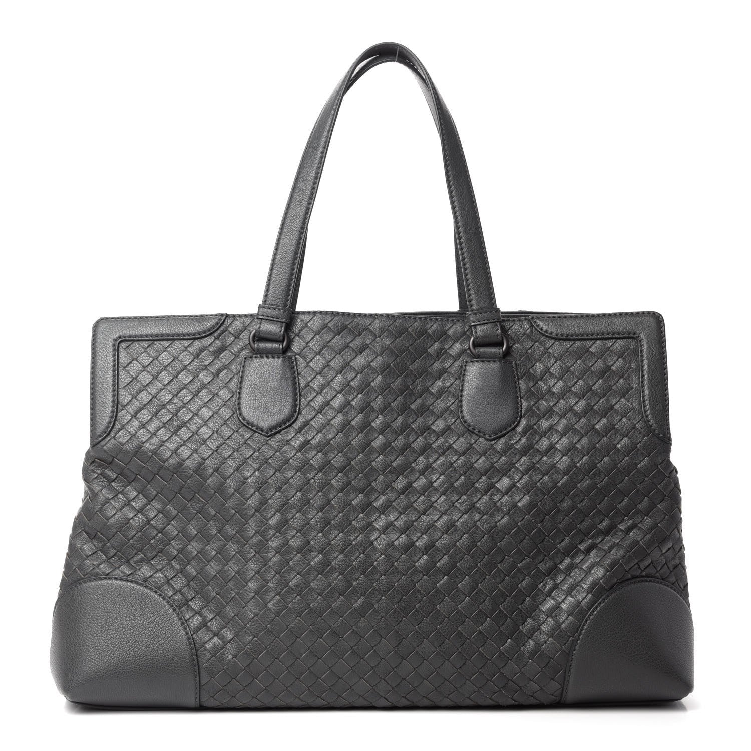Bottega Veneta Nappa Intrecciato Large Top Handle Tote Grey 1 of 9