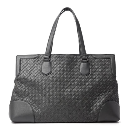 Bottega Veneta Nappa Intrecciato Large Top Handle Tote Grey 1 of 9
