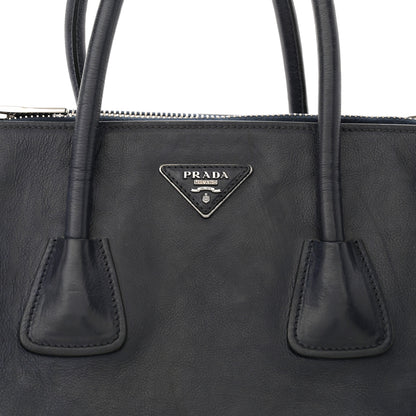 Prada Glace Calfskin Twin Pocket Tote Denim 9 of 16