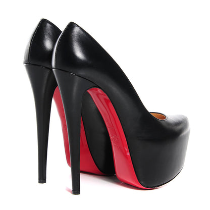 Christian Louboutin Kid Daffodile 160 Pumps 40.5 Black 4 of 6