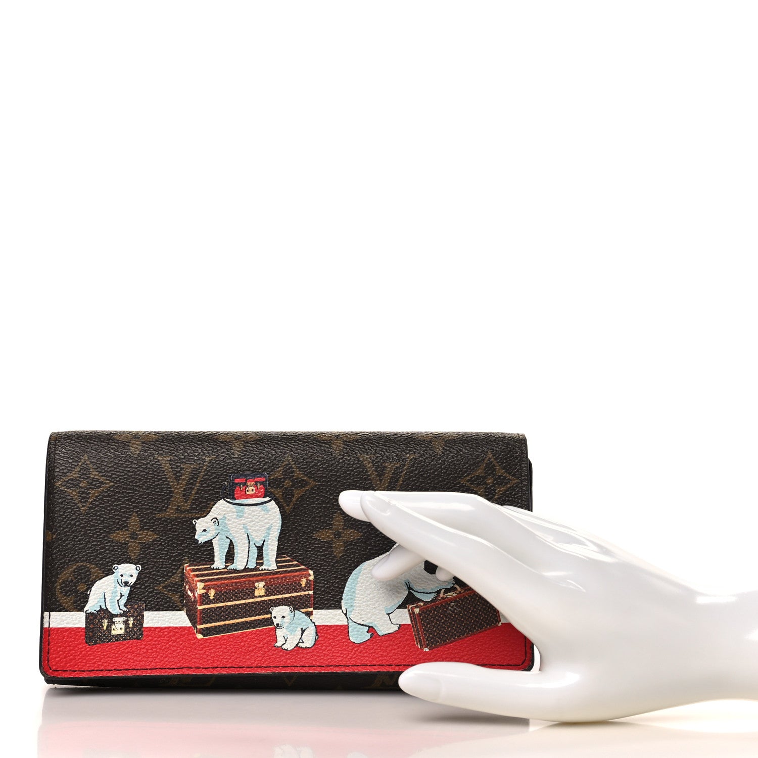Louis Vuitton Monogram 2017 Christmas Animation Sarah Wallet 2 of 7