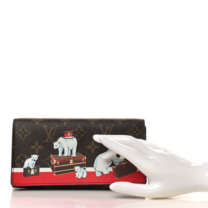 Louis Vuitton Monogram 2017 Christmas Animation Sarah Wallet 2 of 7