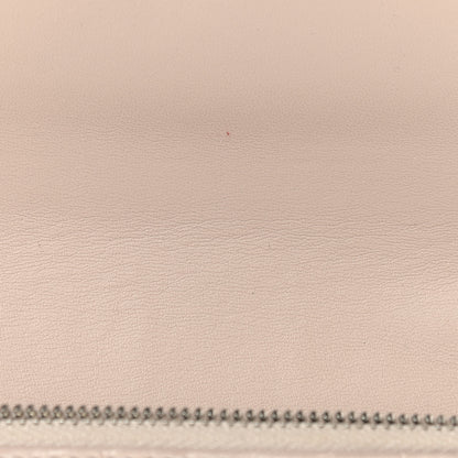 Saint Laurent Calfskin Crocodile Embossed Kate Monogram Tassel Chain Wallet Marble Pink 13 of 15