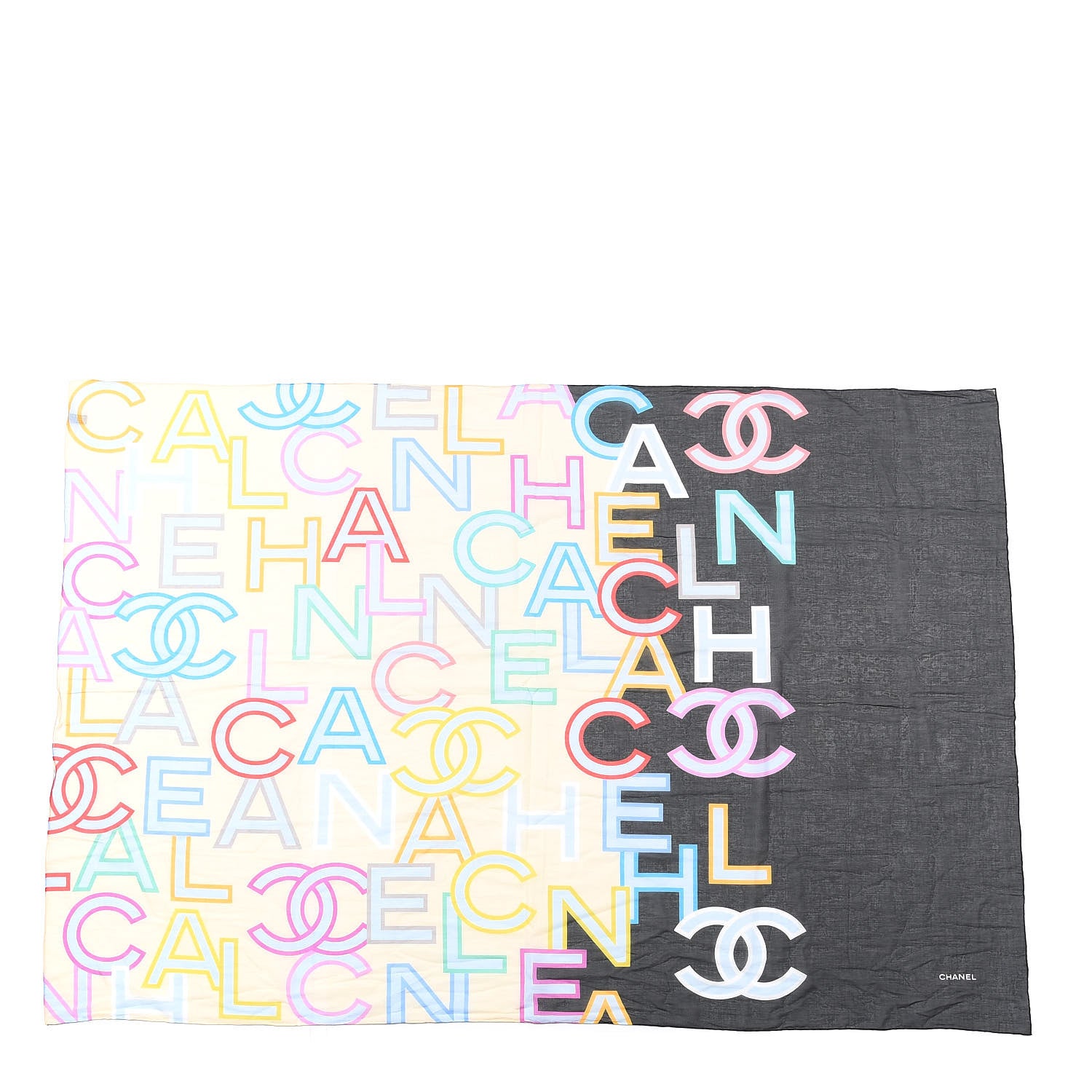 Chanel Cotton CC Logo Scarf Multicolor 2 of 5