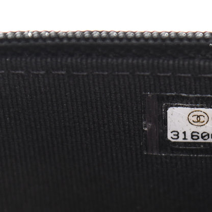 Chanel Calfskin Quilted Mini Maxi Pearls Wallet On Chain WOC Black 7 of 11
