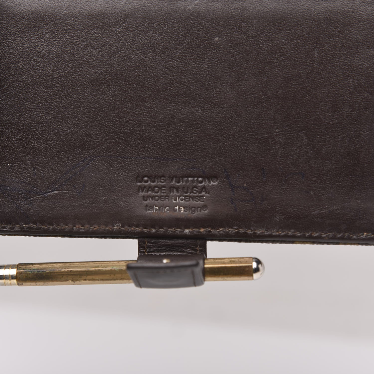 Louis Vuitton Monogram Mini Agenda Cover w Pencil 6 of 9