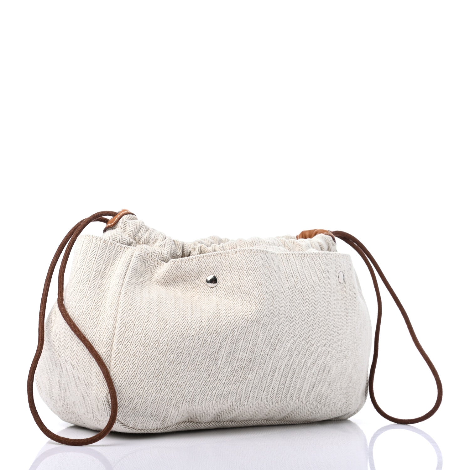 Hermes Canvas Barenia Fourbi 25 MM Pouch Naturel Fauve 3 of 8