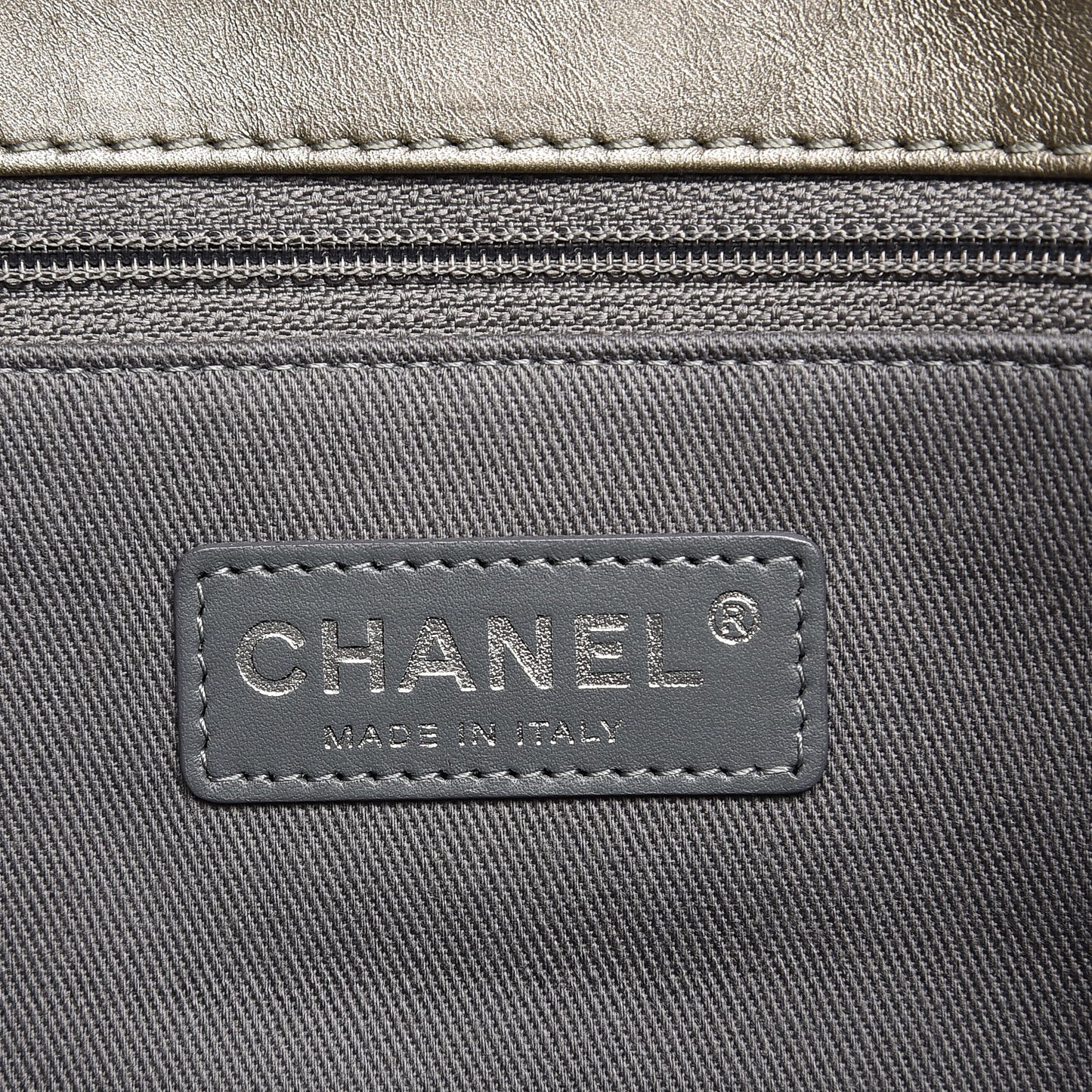 Aged Calfskin Quilted Reissue 2.55 Tote Light Gold