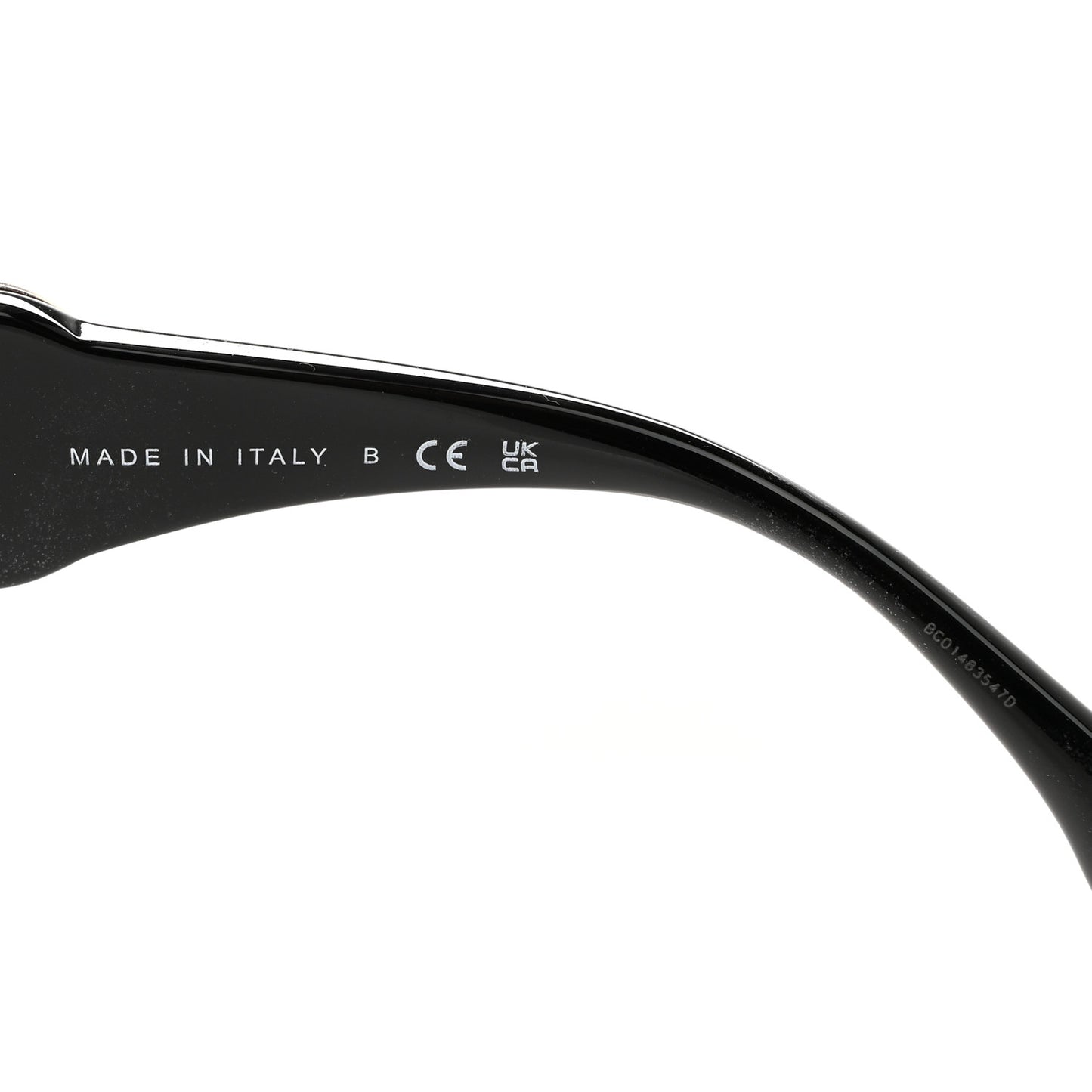 Acetate Calfskin Square Sunglasses 5474-Q-A Black