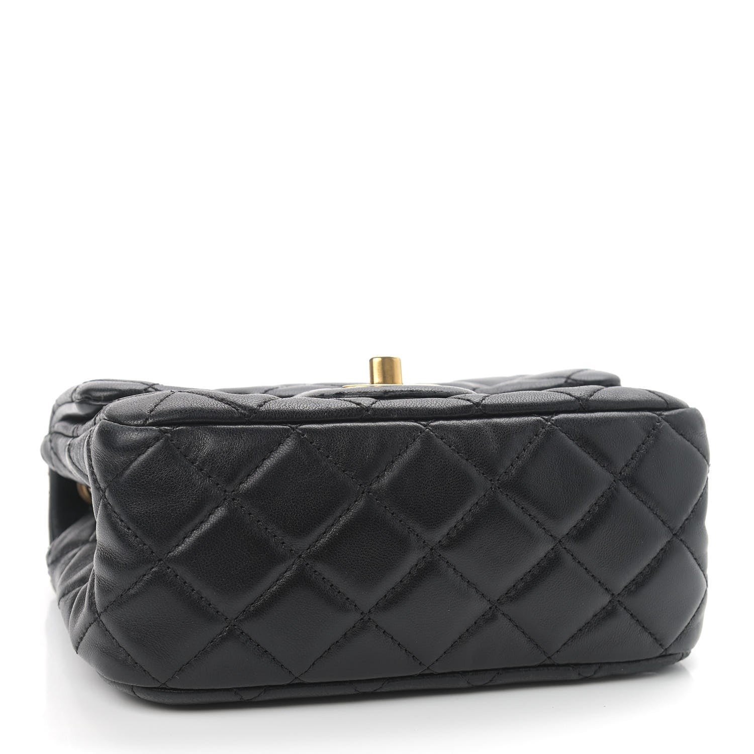 Chanel Lambskin Quilted Mini Pearl Crush Flap Black 4 of 10