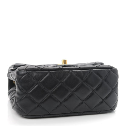 Chanel Lambskin Quilted Mini Pearl Crush Flap Black 4 of 10