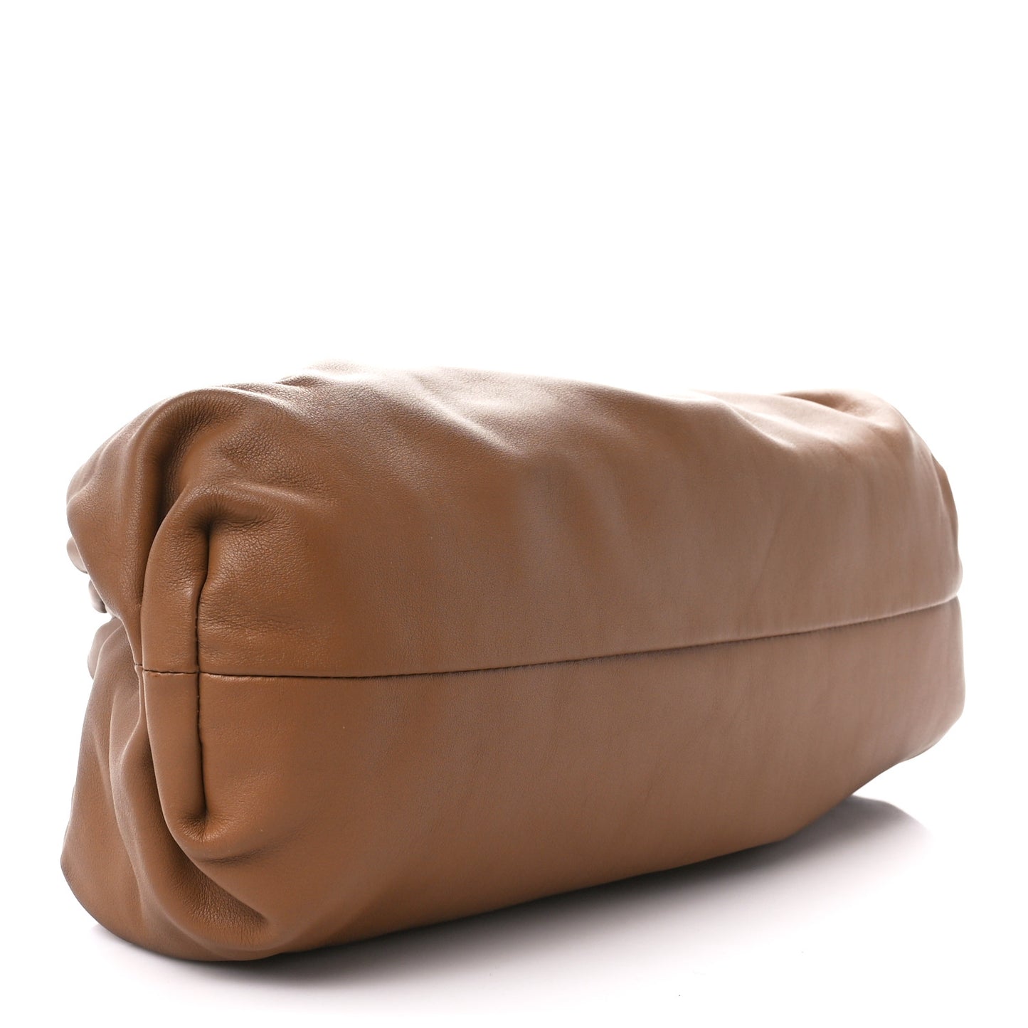 Smooth Butter Calf The Pouch Oversized Clutch Teak