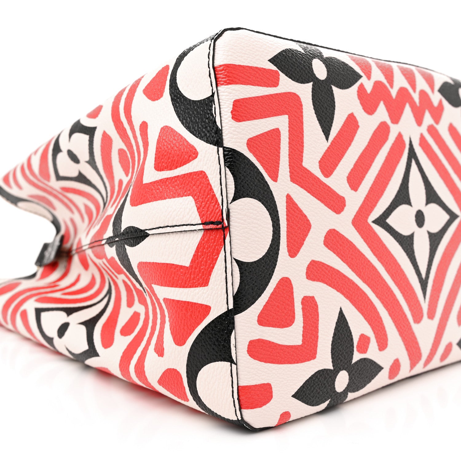 Louis Vuitton Monogram Giant Crafty NeoNoe MM Creme Rouge Black 8 of 9