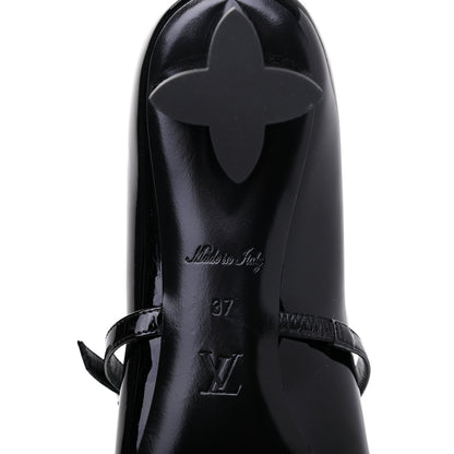 Louis Vuitton Patent Uniformes Silhouette 40mm Pumps 37 Black 6 of 8