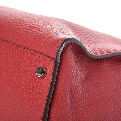 Fendi Cuoio Romano Selleria Bi-Color Large Peekaboo Iconic Satchel Rosso Latte 12 of 14