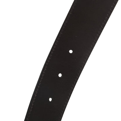 Gucci Guccissima Signature Interlocking G Reversible 37mm Belt 120 48 Black Cocoa 5 of 5