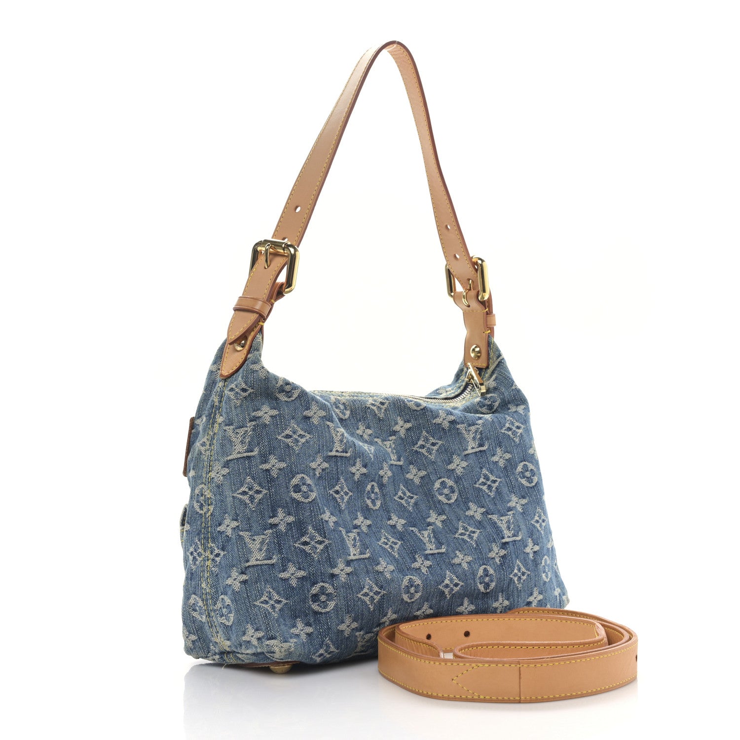 Louis Vuitton Monogram Denim Baggy PM Blue 2 of 8