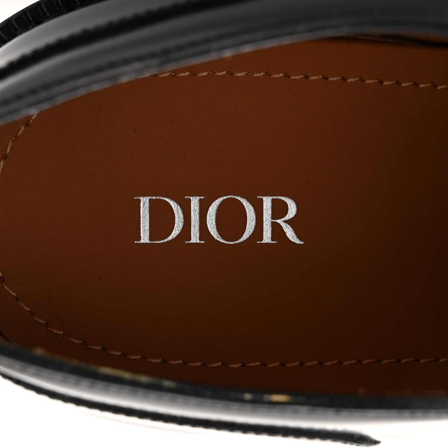 Christian Dior Calfskin Mens Derby Shoes 42 Black 8 of 10