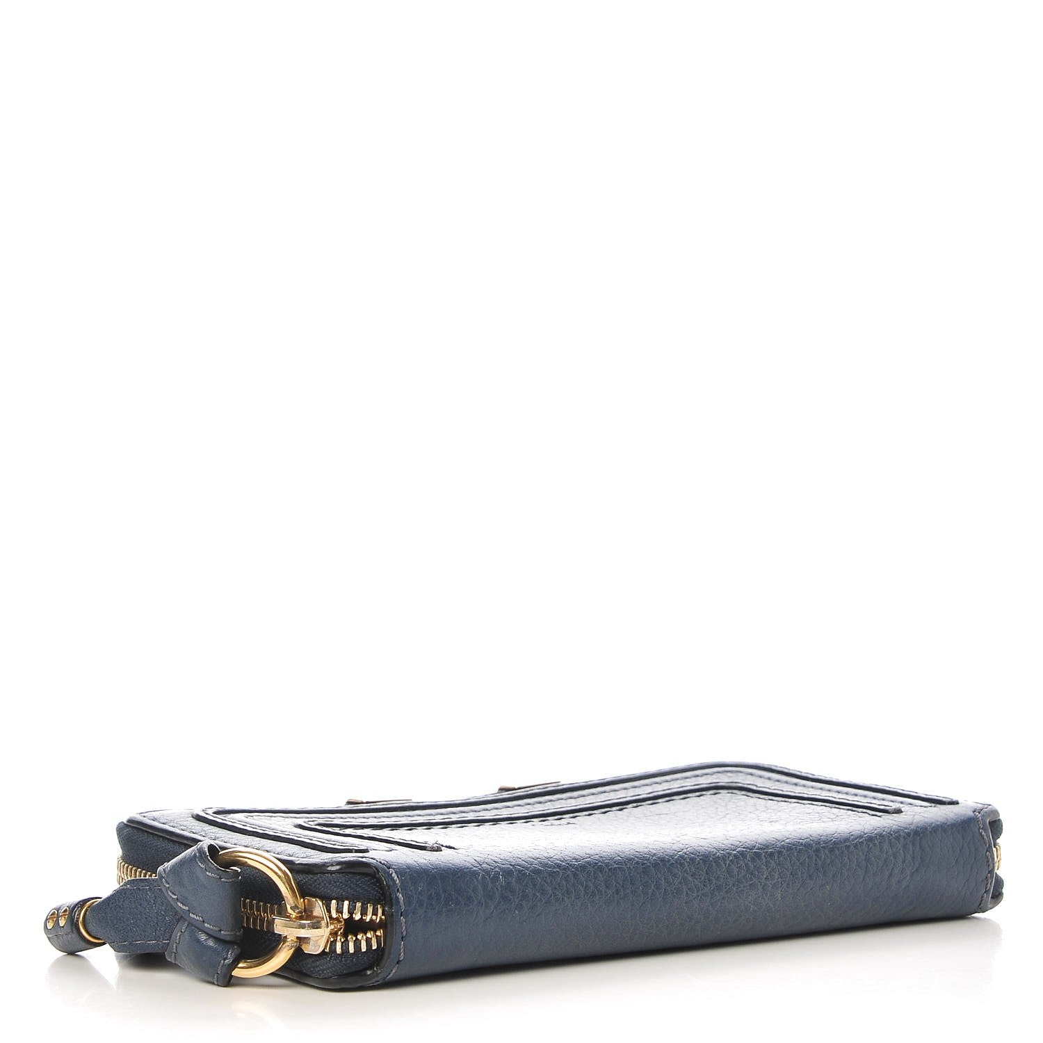 Chloe Grained Calfskin Marcie Long Zip Around Wallet Royal Navy 4 of 6