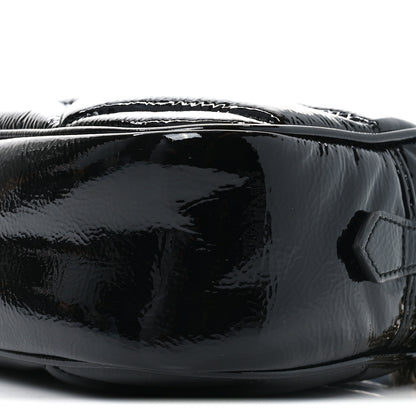 Gucci Patent Lambskin Matelasse Small GG Marmont Camera Bag Black 10 of 10