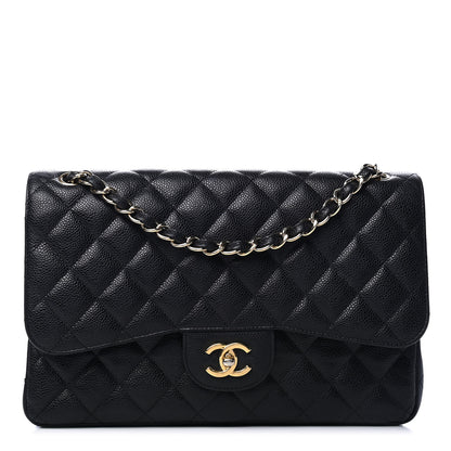 Chanel Caviar Quilted Jumbo Double Flap Black 1 of 4
