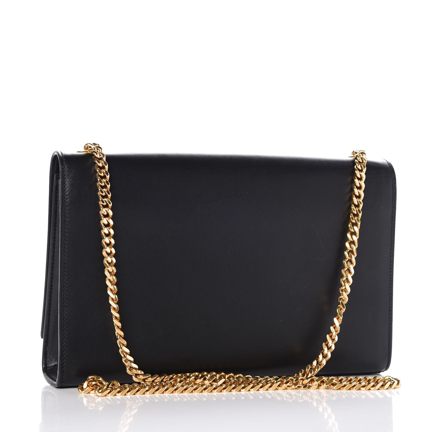 Saint Laurent Smooth Calfskin Medium Classic Monogram Kate Tassel Satchel Black 3 of 8