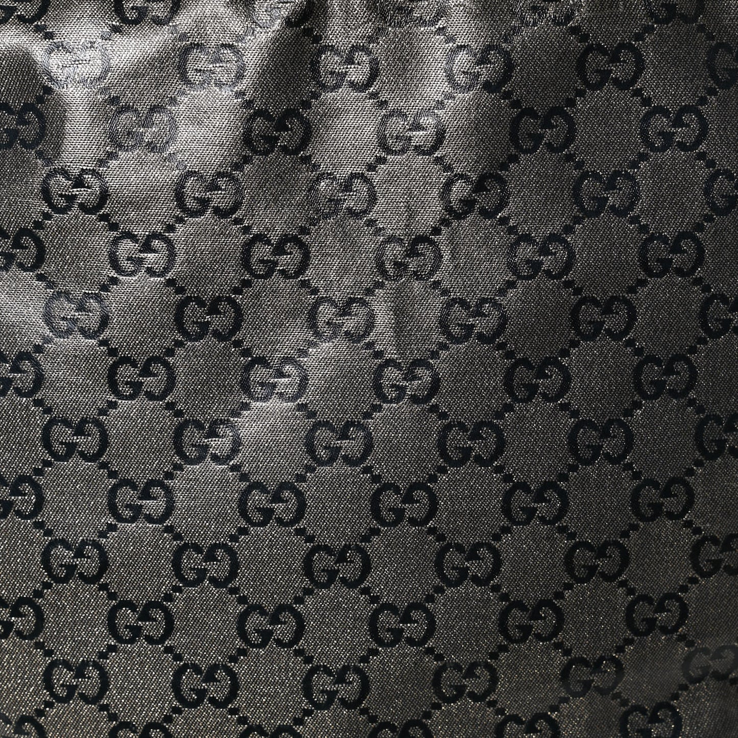 Crystal Monogram Bucket Tote Black