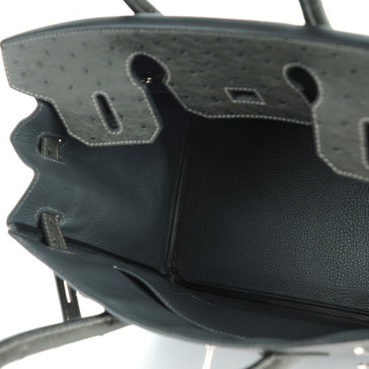 Hermes Ostrich Birkin 30 Graphite 9 of 27