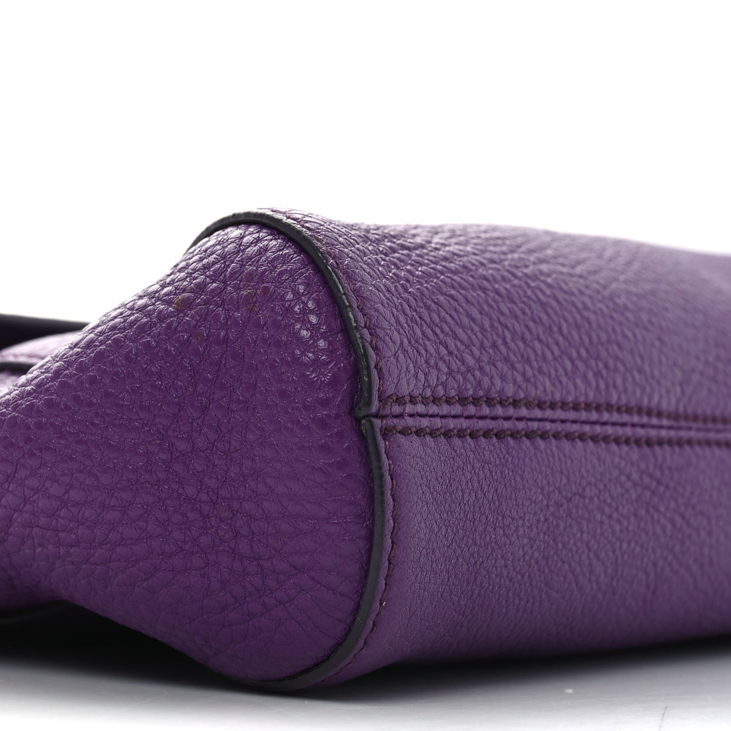 Calfskin Abbey Crossbody Purple