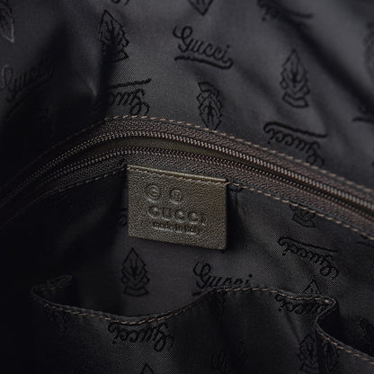 Gucci Crystal Monogram Full Moon Tote Brown 6 of 9