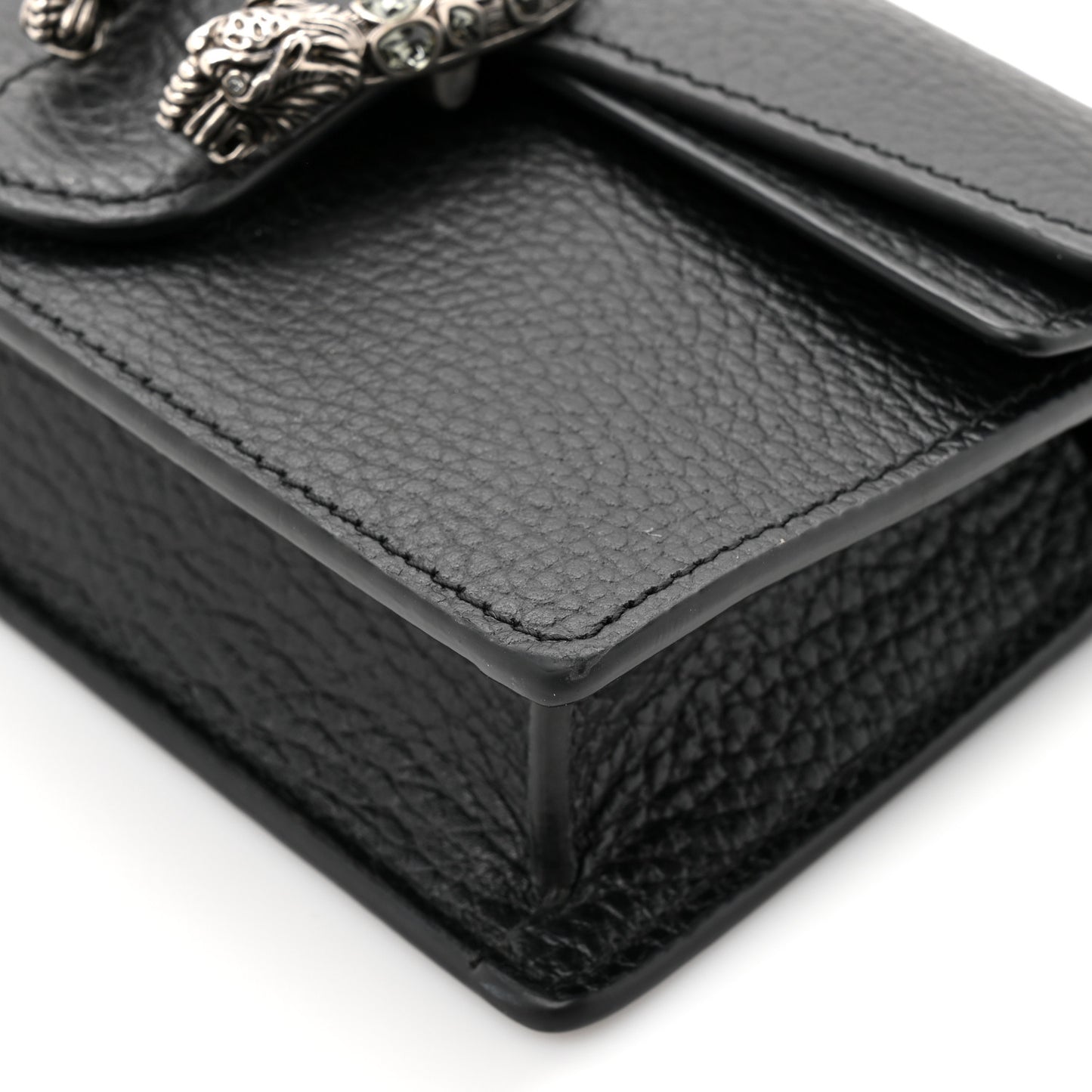 Calfskin Super Mini Dionysus Shoulder Bag Black