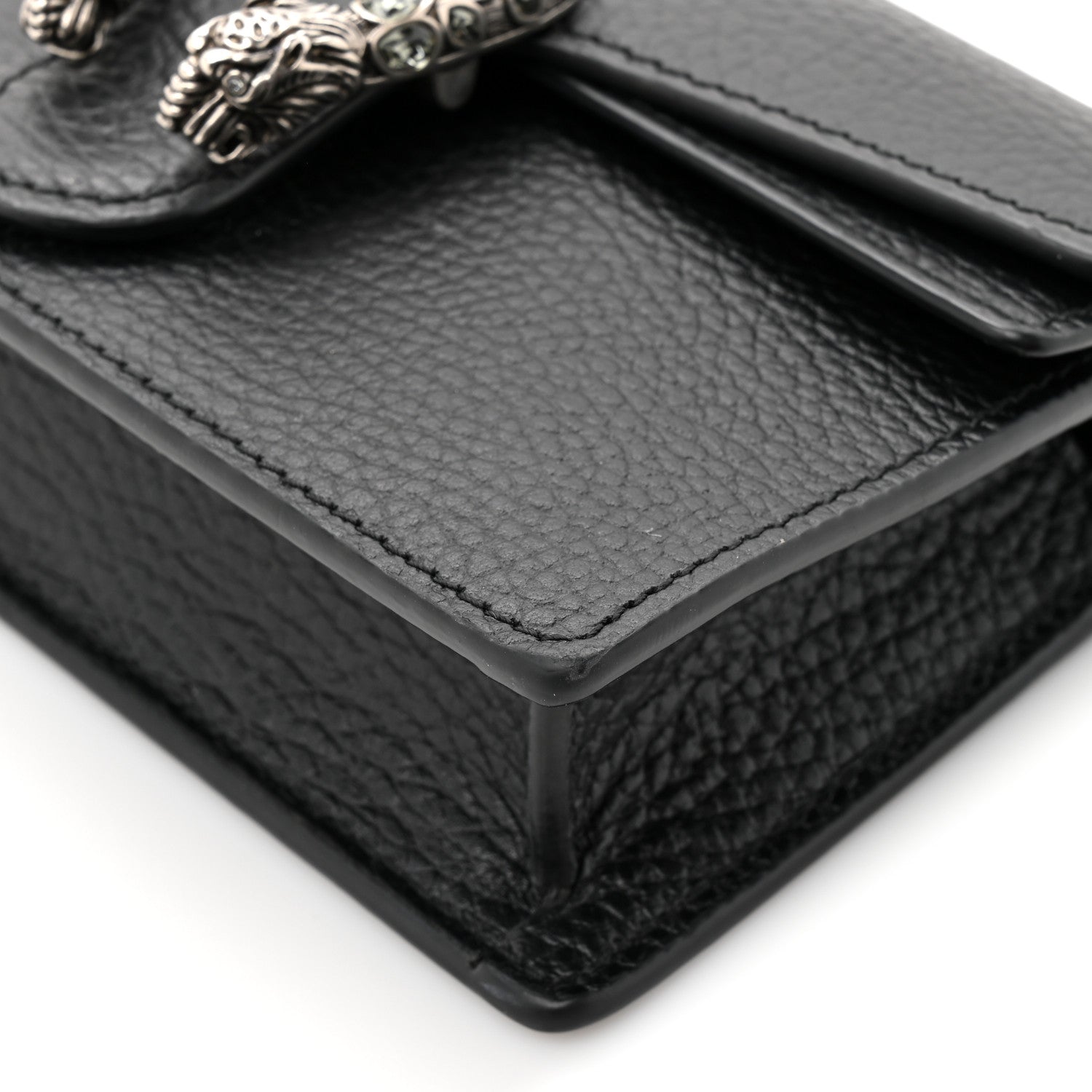 Gucci Calfskin Super Mini Dionysus Shoulder Bag Black 11 of 13