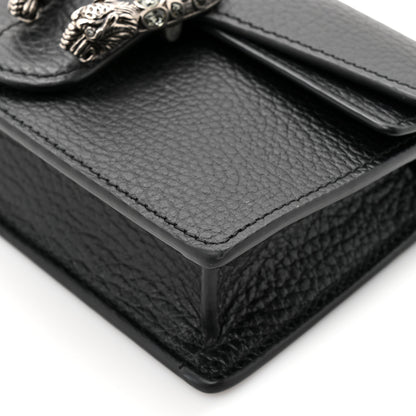 Gucci Calfskin Super Mini Dionysus Shoulder Bag Black 11 of 13
