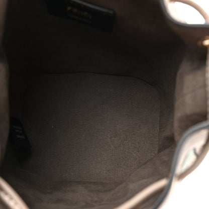 Fendi Canvas Calfskin FF Multicolor Mini Mon Tresor Bucket Bag Matcha Milk Dove 5 of 10