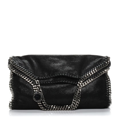 Stella McCartney Shaggy Deer Small Falabella Fold Over Tote Black 1 of 6