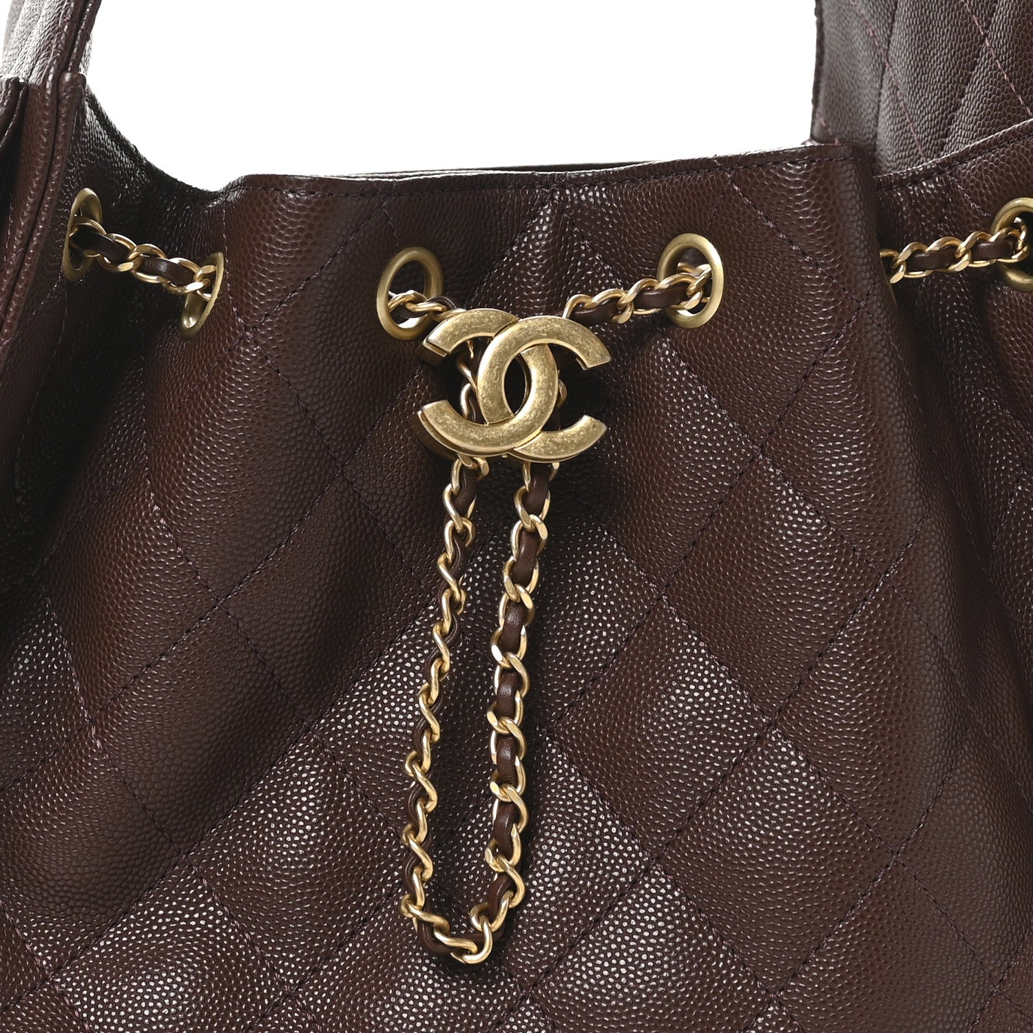 Chanel Caviar Quilted Small Chanel 25 Handbag Dark Brown 8 of 11
