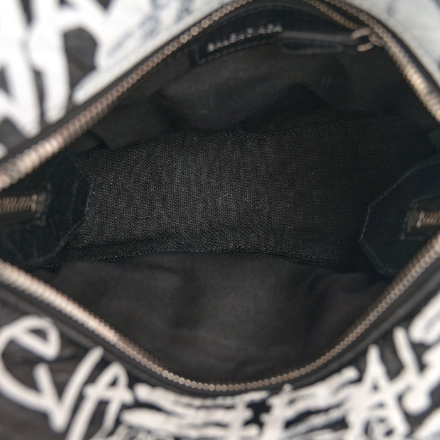 Balenciaga Agneau Arena Graffiti Neo Cagole Handbag XS Black White 5 of 9