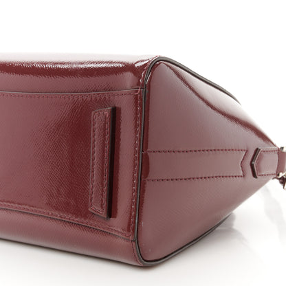 Givenchy Textured Patent Calfskin Mini Antigona Aubergine 11 of 12