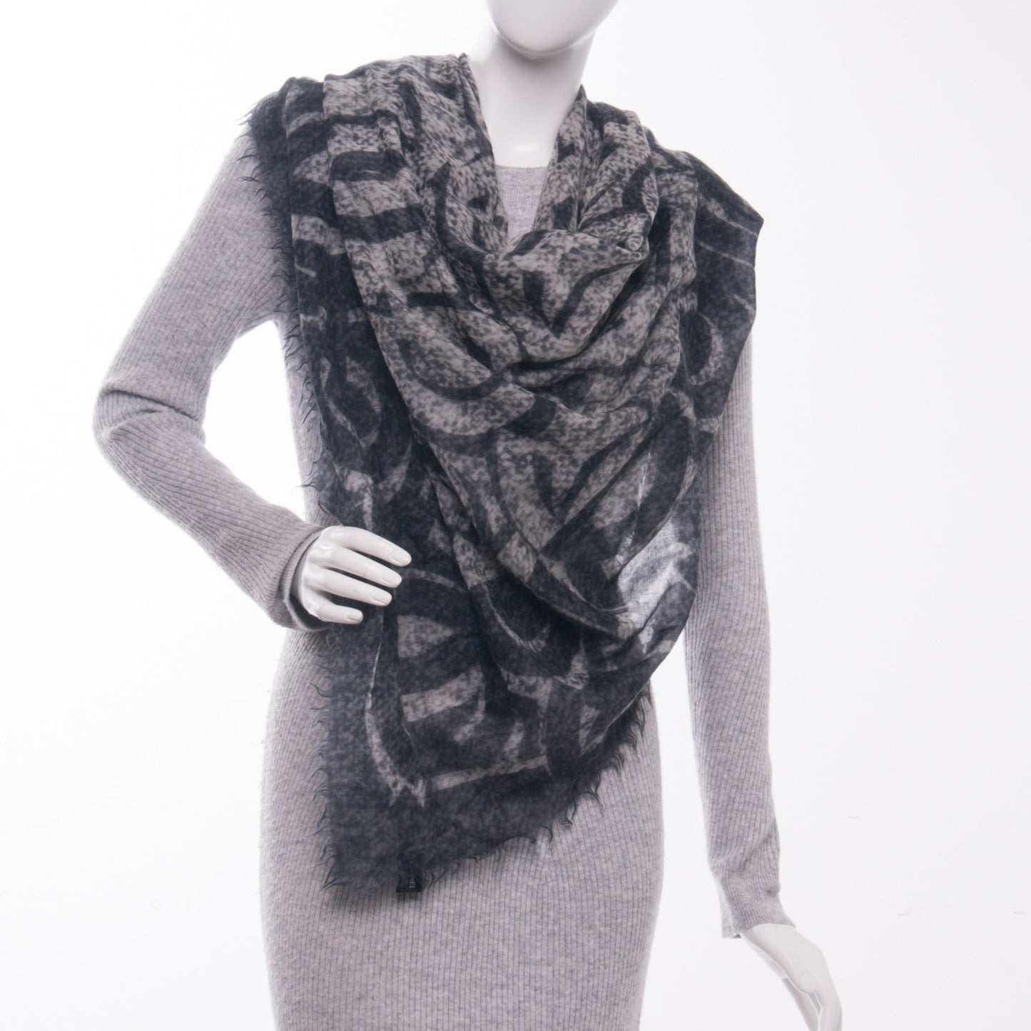 Cashmere CC Scarf Grey