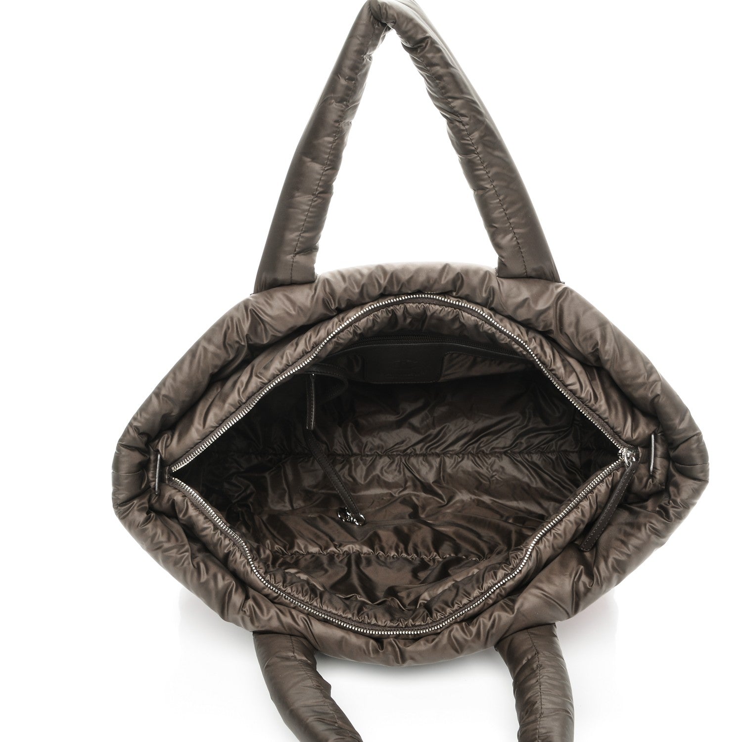 Chanel Nylon Quilted Medium Coco Cocoon Tote Brown Red 5 of 7