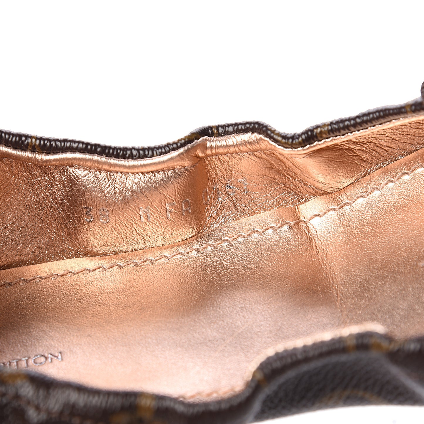 Monogram Flirty Ballet Flats 38 Rose Gold