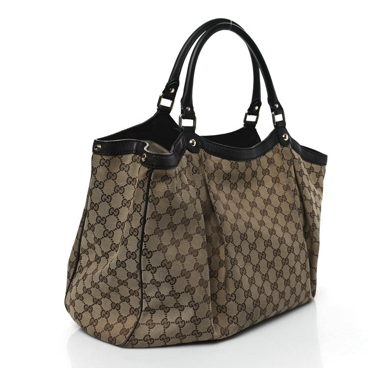 Monogram Large Sukey Tote Dark Brown