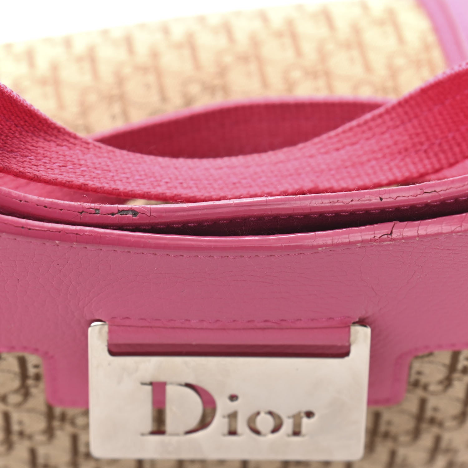 Christian Dior Monogram Street Chic Shoulder Bag Beige Pink 11 of 13