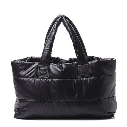 Chanel Nylon Quilted Coco Cocoon Reversible Tote Black 1 of 9