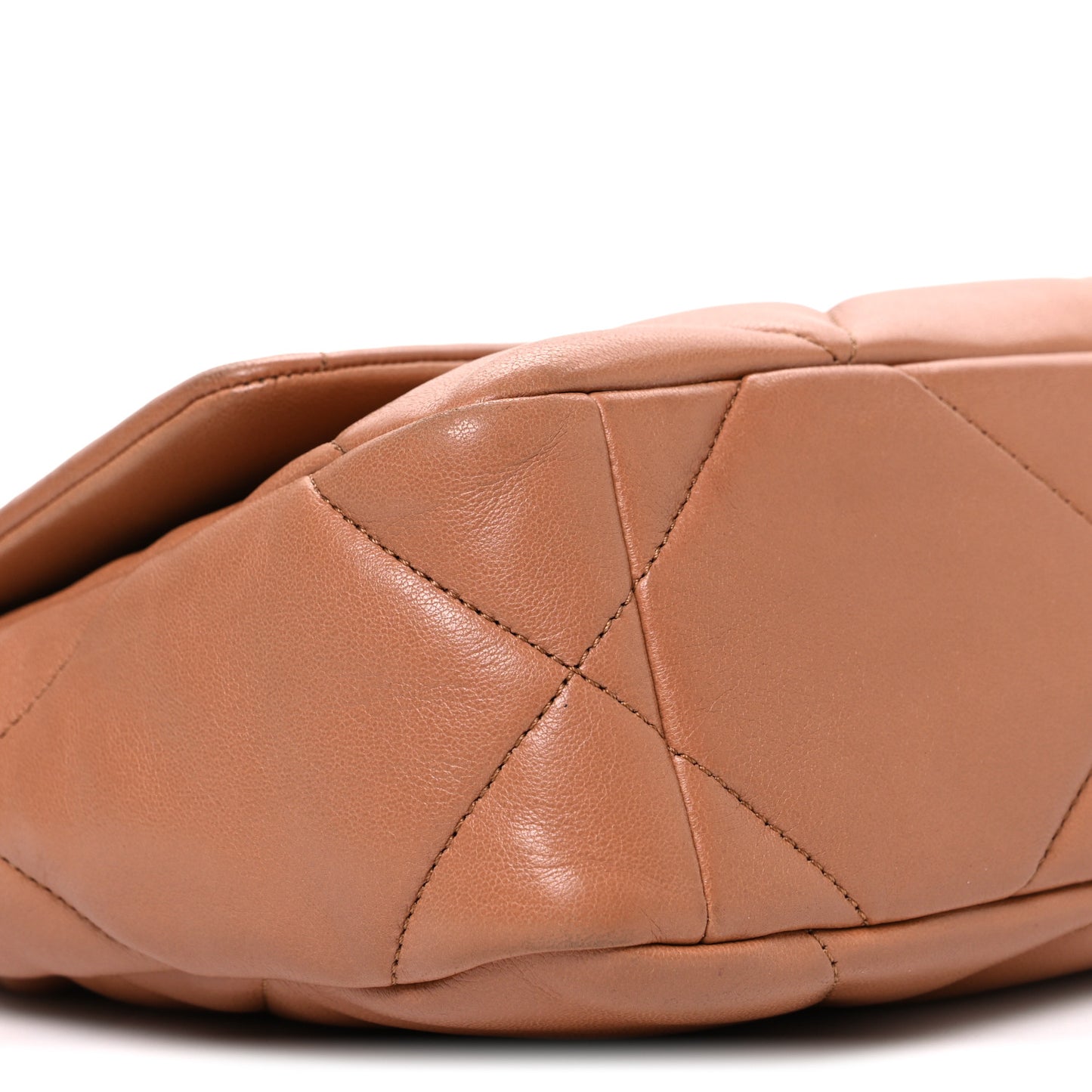 Lambskin Quilted Medium Chanel 19 Flap Brown