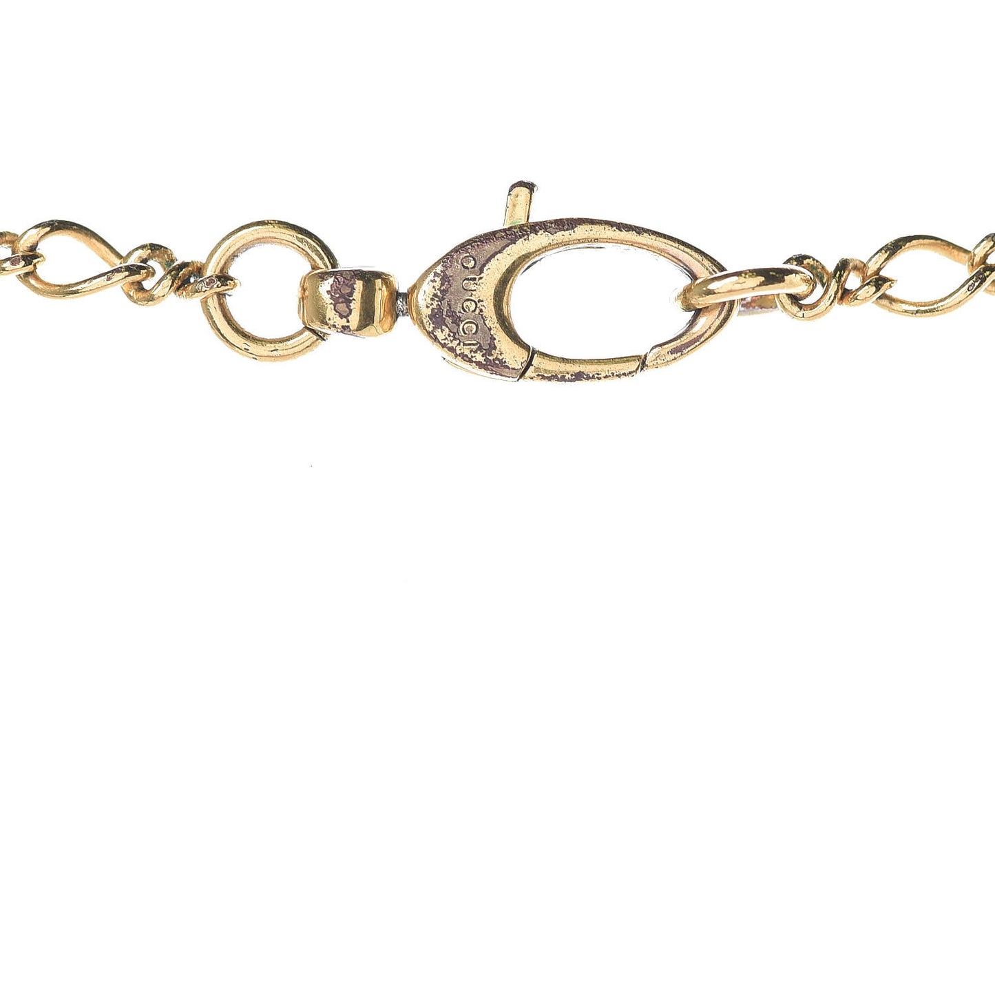 Metal Lion Head Necklace Gold