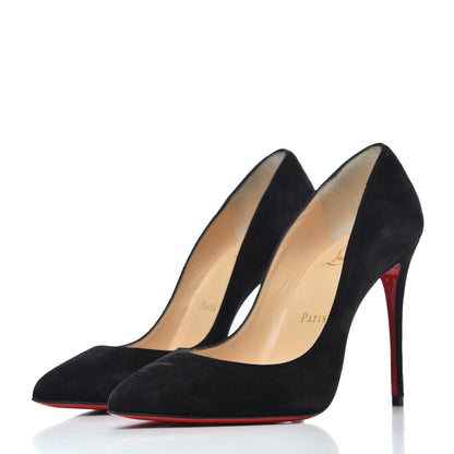 Christian Louboutin Veau Velours Pigalle Follies 100 Pumps 35.5 Black 3 of 20