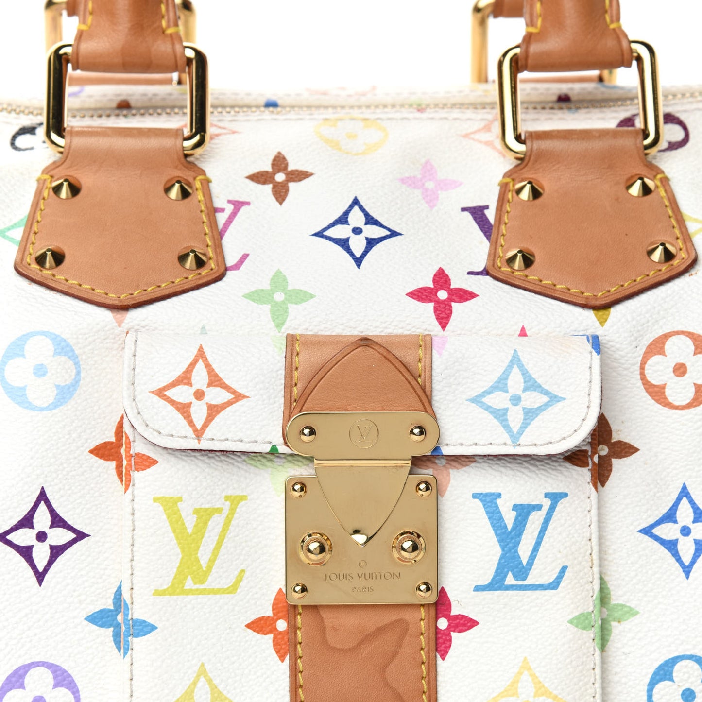 Monogram Multicolor Speedy 30 White